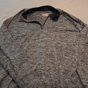 Under Armour Black and Gray HeatGear Pullover